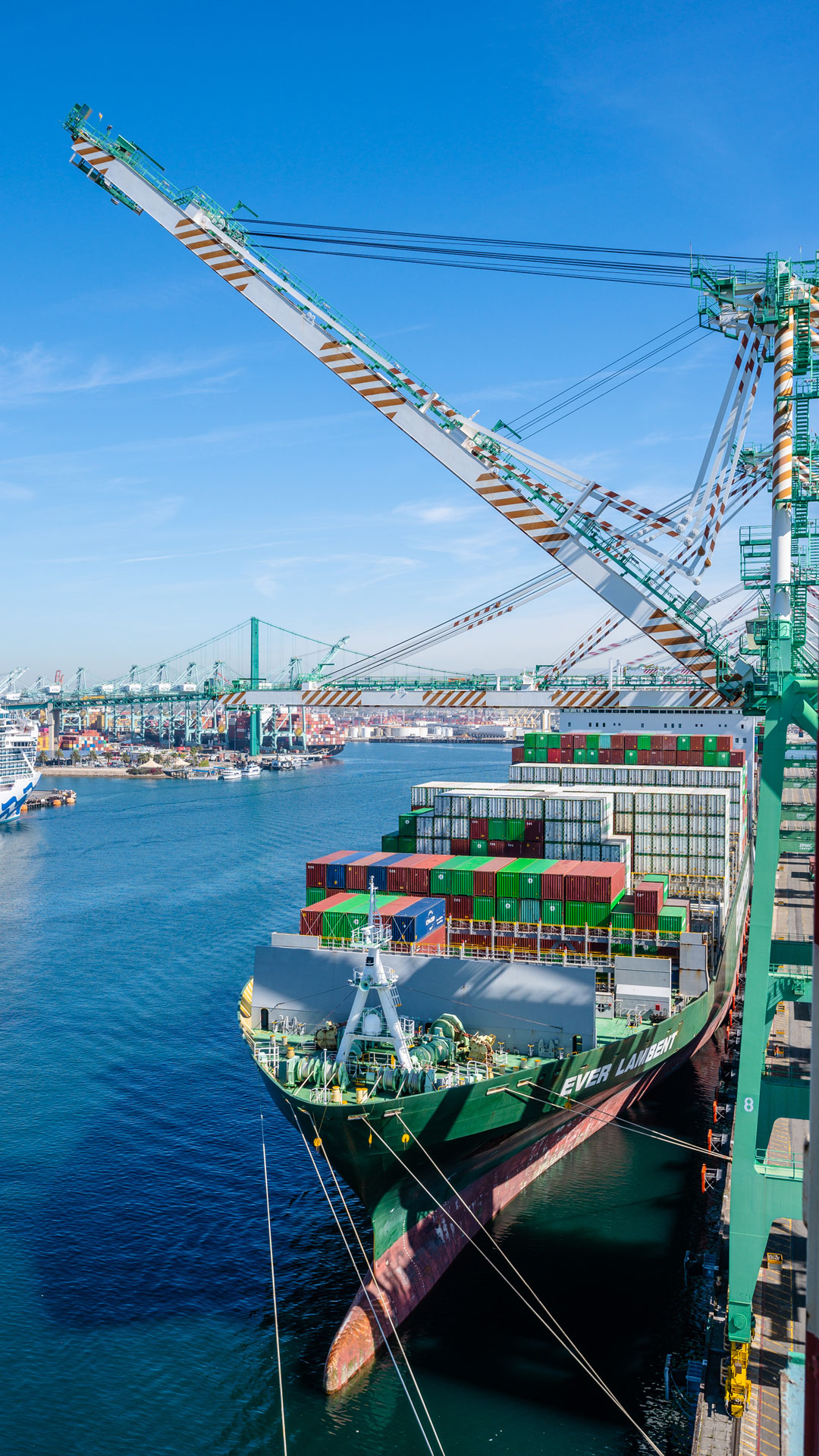 Crane Over Container Ship