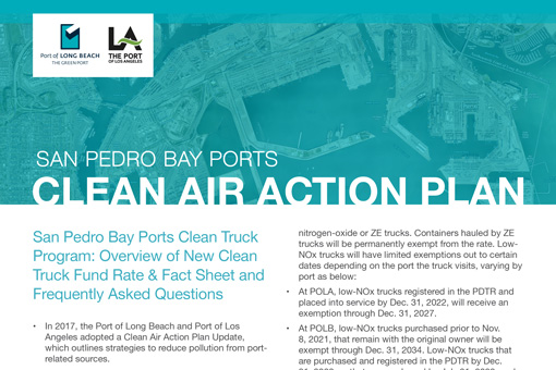 Clean Truck Fund Rate Collection Fact Sheet/Overview