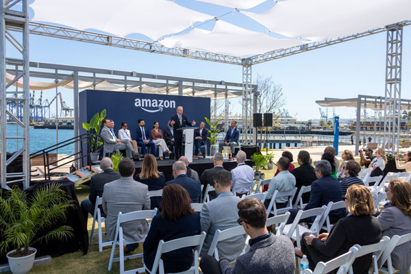 Press conference with various stakeholder attendees