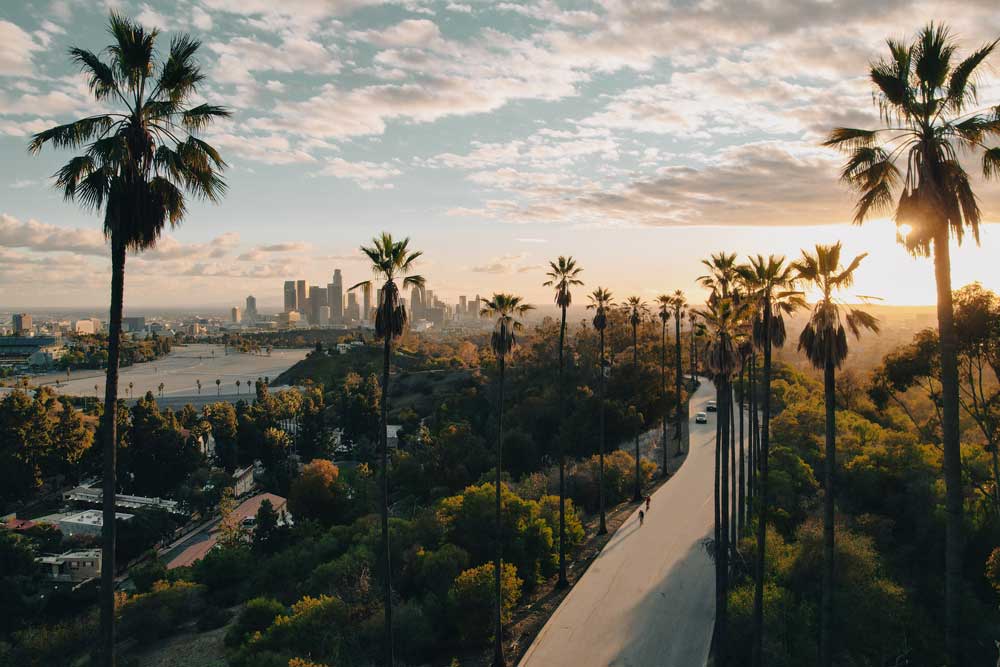 Aerial view of Los Angeles, Getty Images
