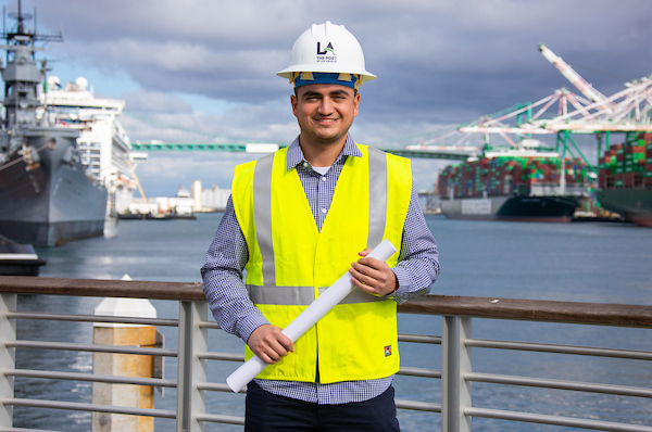 Student Engineers at the Port of Los Angeles.