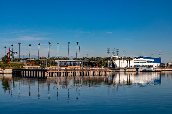 Boat launch at Wilmington Waterfront Promenade