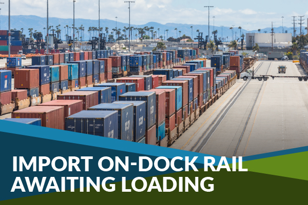 Import On-Dock Rail Awaiting Loading