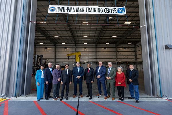 Opening of the ILWU-PMA M&R Training Center