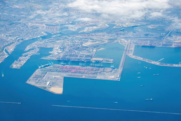 Port of Los Angeles Aerial
