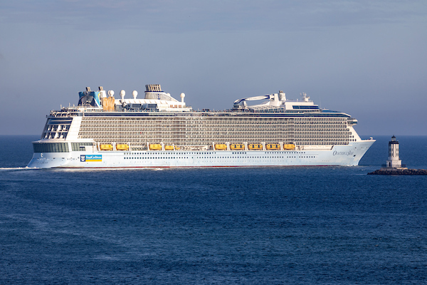 Royal Caribbean Ovation of the Seas arrives at the Port of Los Angeles