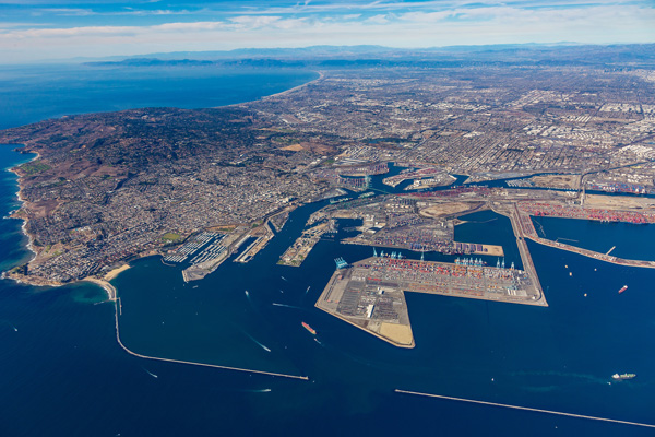 Port of Los Angeles Aerial
