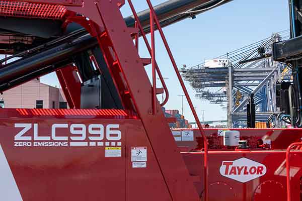 Zero-emission cargo-handling equipment at the Port of Los Angeles 