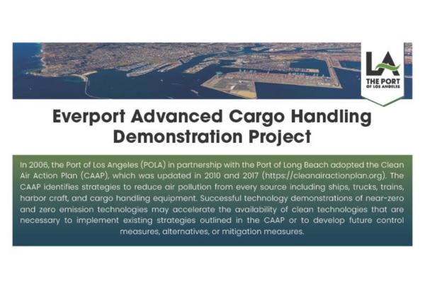 Everport Advanced Cargo Handling Demonstration Project