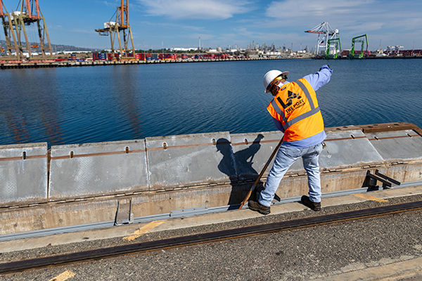 Construction at the Port of Los Angeles 