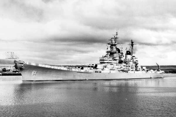 USS Iowa During WWII, courtesy of Naval History and Heritage Command