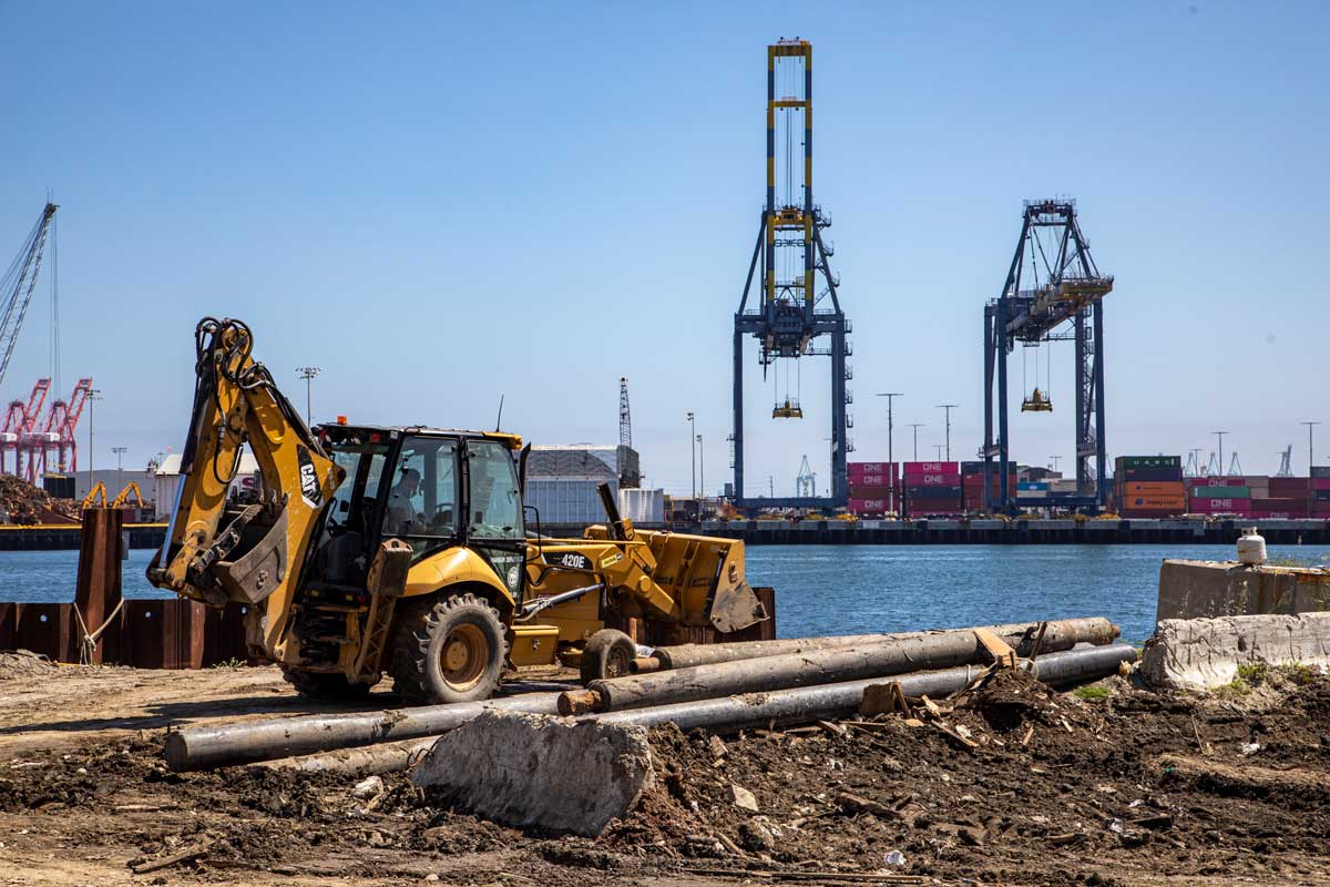 Construction on the LA Waterfront